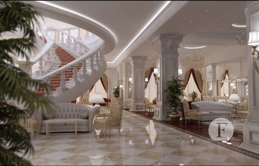 Benghazi Hotel Entrance Hall Fakherandpartners